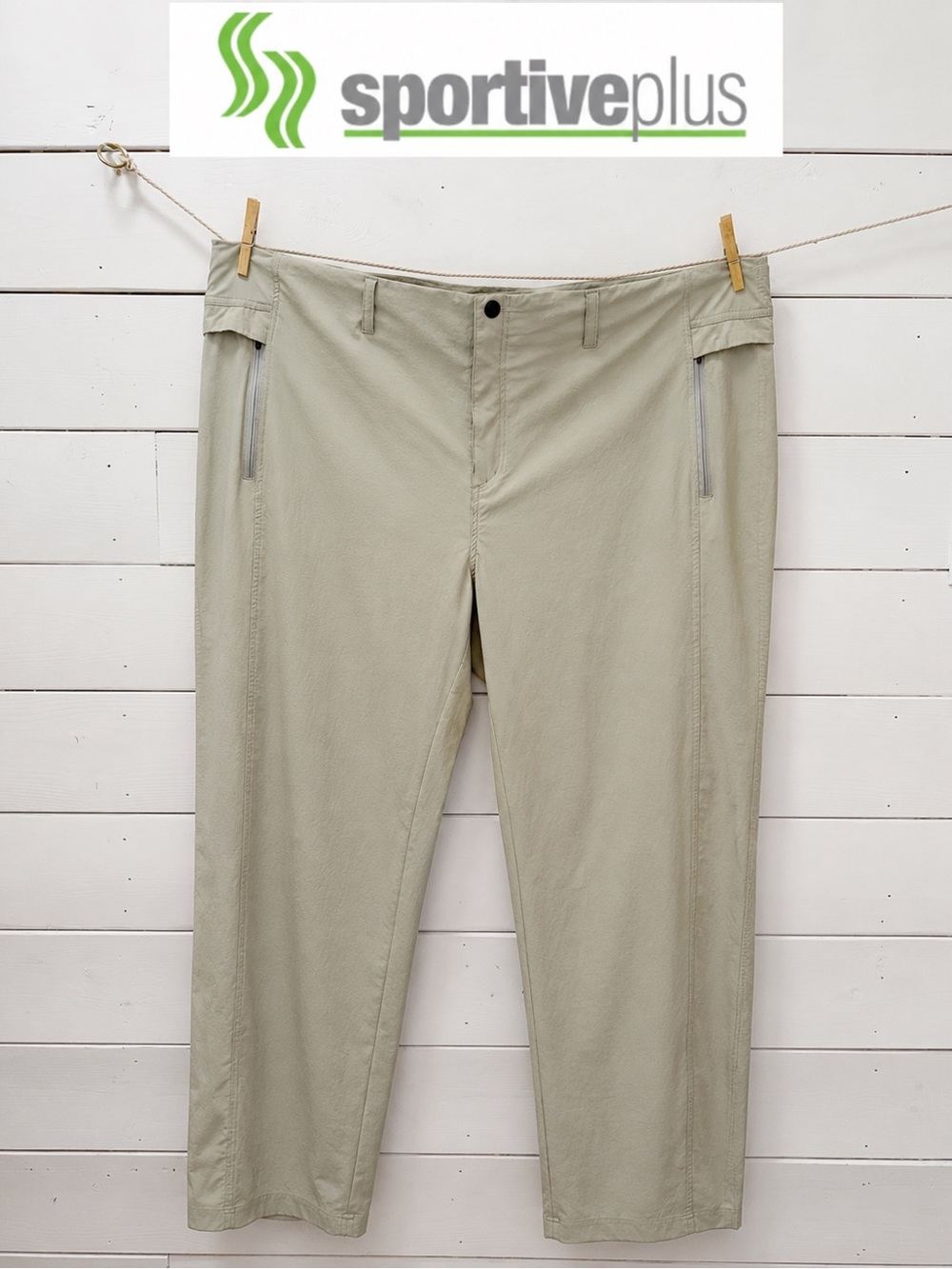 Sportive Plus Beige Utility Pants – Size 24W